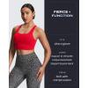 imageAoxjox Womens Workout Sports Bras High Impact Fitness Training Gym Khloe Bra Yoga Crop TankRacing Red