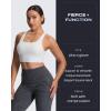 imageAoxjox Womens Workout Sports Bras High Impact Fitness Training Gym Khloe Bra Yoga Crop TankWhite