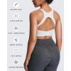 imageAoxjox Womens Workout Sports Bras High Impact Fitness Training Gym Khloe Bra Yoga Crop TankWhite