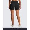 imageAoxjox Workout Biker Shorts for Women Tummy Control High Waisted Athletic Hidden Scrunch Gym Running Yoga Short 45quotBlack