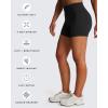 imageAoxjox Workout Biker Shorts for Women Tummy Control High Waisted Athletic Hidden Scrunch Gym Running Yoga Short 45quotBlack