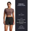 imageAoxjox Workout Biker Shorts for Women Tummy Control High Waisted Athletic Hidden Scrunch Gym Running Yoga Short 45quotBlack