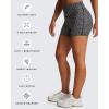 imageAoxjox Workout Biker Shorts for Women Tummy Control High Waisted Athletic Hidden Scrunch Gym Running Yoga Short 45quotBlack Dot Print