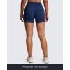 imageAoxjox Workout Biker Shorts for Women Tummy Control High Waisted Athletic Hidden Scrunch Gym Running Yoga Short 45quotNavy