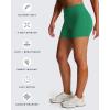 imageAoxjox Workout Biker Shorts for Women Tummy Control High Waisted Athletic Hidden Scrunch Gym Running Yoga Short 45quotParakeet Green
