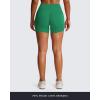 imageAoxjox Workout Biker Shorts for Women Tummy Control High Waisted Athletic Hidden Scrunch Gym Running Yoga Short 45quotParakeet Green