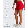 imageAoxjox Workout Biker Shorts for Women Tummy Control High Waisted Athletic Hidden Scrunch Gym Running Yoga Short 45quotRacing Red