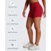 imageAoxjox Workout Biker Shorts for Women Tummy Control High Waisted Athletic Hidden Scrunch Gym Running Yoga Short 45quotRumba Red