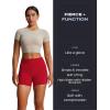 imageAoxjox Workout Biker Shorts for Women Tummy Control High Waisted Athletic Hidden Scrunch Gym Running Yoga Short 45quotRumba Red