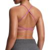 imageAoxjox Womens Workout Sports Bras Fitness Ivy Low Impact Bra Yoga Crop TankSpring Crocus