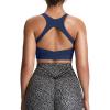 imageAoxjox Womens Workout Sports Bras High Impact Fitness Training Gym Khloe Bra Yoga Crop TankBellwether Blue