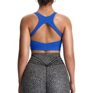 imageAoxjox Womens Workout Sports Bras High Impact Fitness Training Gym Khloe Bra Yoga Crop TankDirectoire Blue