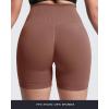 imageAoxjox Booty Workout Biker Shorts for Women Tummy Control High Waisted Hidden Scrunch Athletic Running Yoga Short 5quot2 Dandelion Brown Thin Scrunch Version