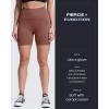 imageAoxjox Booty Workout Biker Shorts for Women Tummy Control High Waisted Hidden Scrunch Athletic Running Yoga Short 5quot2 Dandelion Brown Thin Scrunch Version