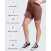 imageAoxjox Booty Workout Biker Shorts for Women Tummy Control High Waisted Hidden Scrunch Athletic Running Yoga Short 5quot2 Dandelion Brown Thin Scrunch Version