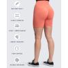 imageAoxjox Booty Workout Biker Shorts for Women Tummy Control High Waisted Hidden Scrunch Athletic Running Yoga Short 5quot2 Earth Orange Thin Scrunch Version