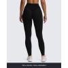 imageAoxjox High Waisted Workout Siren Leggings for Women Hidden Scrunch Butt Lifting Tummy Control Yoga Pants 26quotBlack