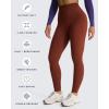 imageAoxjox High Waisted Workout Siren Leggings for Women Hidden Scrunch Butt Lifting Tummy Control Yoga Pants 26quotCherry Mahogany