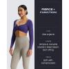 imageAoxjox High Waisted Workout Siren Leggings for Women Hidden Scrunch Butt Lifting Tummy Control Yoga Pants 26quotMink