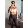 imageAoxjox High Waisted Workout Siren Leggings for Women Hidden Scrunch Butt Lifting Tummy Control Yoga Pants 26quotMulch