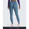 imageAoxjox High Waisted Workout Siren Leggings for Women Hidden Scrunch Butt Lifting Tummy Control Yoga Pants 26quotSteel Blue