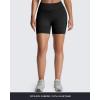 imageAoxjox Impact Seamless Workout Biker Shorts for Women Hidden Scrunch LowHigh Waisted Athletic Running Yoga Short 45quot5quotBlack