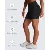 imageAoxjox Impact Seamless Workout Biker Shorts for Women Hidden Scrunch LowHigh Waisted Athletic Running Yoga Short 45quot5quotBlack