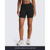 imageAoxjox Impact Seamless Workout Biker Shorts for Women Hidden Scrunch LowHigh Waisted Athletic Running Yoga Short 45quot5quotBlack