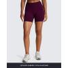 imageAoxjox Impact Seamless Workout Biker Shorts for Women Hidden Scrunch LowHigh Waisted Athletic Running Yoga Short 45quot5quotCherry Purple