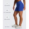 imageAoxjox Impact Seamless Workout Biker Shorts for Women Hidden Scrunch LowHigh Waisted Athletic Running Yoga Short 45quot5quotDeep Sea
