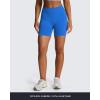 imageAoxjox Impact Seamless Workout Biker Shorts for Women Hidden Scrunch LowHigh Waisted Athletic Running Yoga Short 45quot5quotElectric Blue