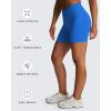 imageAoxjox Impact Seamless Workout Biker Shorts for Women Hidden Scrunch LowHigh Waisted Athletic Running Yoga Short 45quot5quotElectric Blue