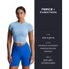 imageAoxjox Impact Seamless Workout Biker Shorts for Women Hidden Scrunch LowHigh Waisted Athletic Running Yoga Short 45quot5quotGalaxy Blue