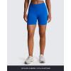 imageAoxjox Impact Seamless Workout Biker Shorts for Women Hidden Scrunch LowHigh Waisted Athletic Running Yoga Short 45quot5quotGalaxy Blue