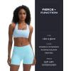 imageAoxjox Impact Seamless Workout Biker Shorts for Women Hidden Scrunch LowHigh Waisted Athletic Running Yoga Short 45quot5quotIce Blue