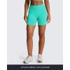 imageAoxjox Impact Seamless Workout Biker Shorts for Women Hidden Scrunch LowHigh Waisted Athletic Running Yoga Short 45quot5quotIce Mint