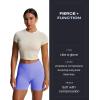 imageAoxjox Impact Seamless Workout Biker Shorts for Women Hidden Scrunch LowHigh Waisted Athletic Running Yoga Short 45quot5quotPeriwinkle