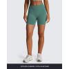 imageAoxjox Impact Seamless Workout Biker Shorts for Women Hidden Scrunch LowHigh Waisted Athletic Running Yoga Short 45quot5quotPistachio