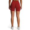 imageAoxjox Impact Seamless Workout Biker Shorts for Women Hidden Scrunch LowHigh Waisted Athletic Running Yoga Short 45quot5quotScarlett Red
