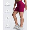 imageAoxjox Refine Seamless Workout Biker Shorts for Women Low Waisted Hidden Scrunch Athletic Running Yoga Short 5quotBerry Red