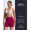 imageAoxjox Refine Seamless Workout Biker Shorts for Women Low Waisted Hidden Scrunch Athletic Running Yoga Short 5quotBerry Red