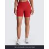 imageAoxjox Refine Seamless Workout Biker Shorts for Women Low Waisted Hidden Scrunch Athletic Running Yoga Short 5quotRacing Red