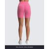 imageAoxjox Scarlett Workout Biker Shorts for Women Tummy Control High Waisted Hidden Scrunch Athletic Gym Running Yoga Short 6quotAzalea Pink