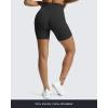 imageAoxjox Scarlett Workout Biker Shorts for Women Tummy Control High Waisted Hidden Scrunch Athletic Gym Running Yoga Short 6quotBlack
