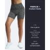 imageAoxjox Scarlett Workout Biker Shorts for Women Tummy Control High Waisted Hidden Scrunch Athletic Gym Running Yoga Short 6quotBlack Dot Print