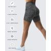 imageAoxjox Scarlett Workout Biker Shorts for Women Tummy Control High Waisted Hidden Scrunch Athletic Gym Running Yoga Short 6quotBlack Dot Print
