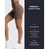 imageAoxjox Scarlett Workout Biker Shorts for Women Tummy Control High Waisted Hidden Scrunch Athletic Gym Running Yoga Short 6quotFudge Coffee