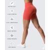 imageAoxjox Scarlett Workout Biker Shorts for Women Tummy Control High Waisted Hidden Scrunch Athletic Gym Running Yoga Short 6quotSpiced Coral