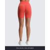 imageAoxjox Scarlett Workout Biker Shorts for Women Tummy Control High Waisted Hidden Scrunch Athletic Gym Running Yoga Short 6quotSpiced Coral