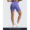 imageAoxjox Scarlett Workout Biker Shorts for Women Tummy Control High Waisted Hidden Scrunch Athletic Gym Running Yoga Short 6quotViolet